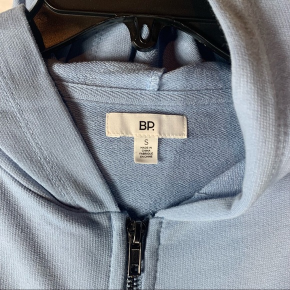 BP. Women's Jacket Blue Size Small S Oversized Fleece Full-Zip Hoodie NWT 4569 - Picture 5 of 9